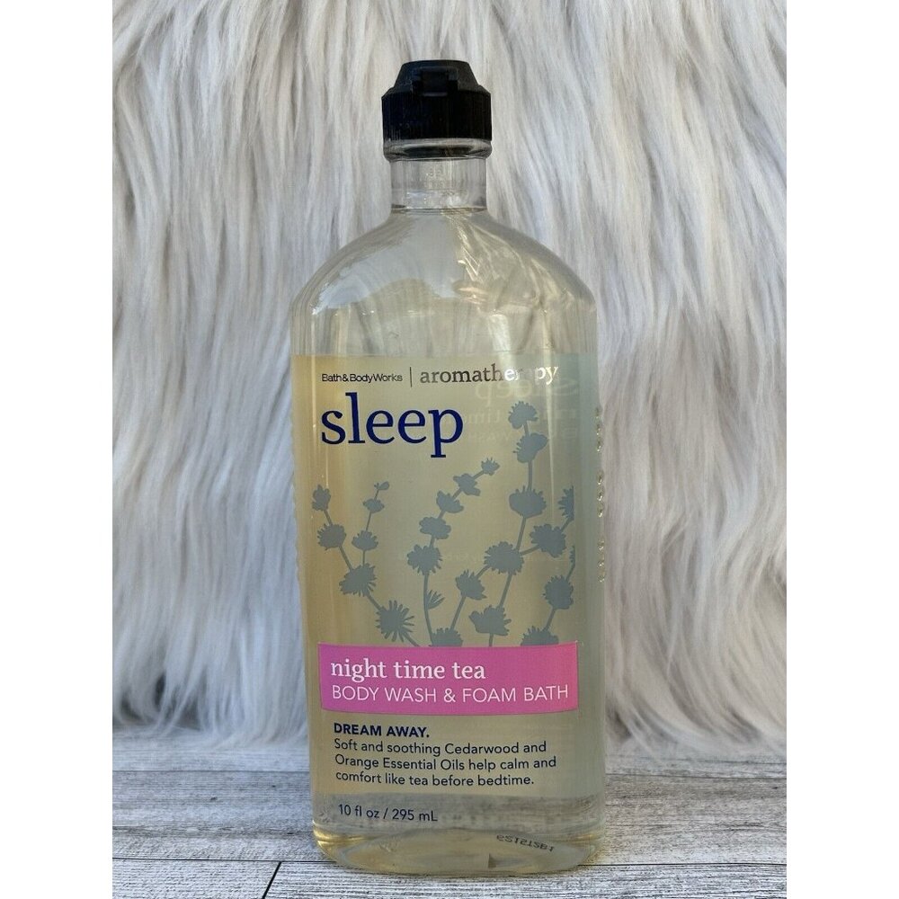 Bath and Body Works Aromatherapy Sleep Night Time Tea Foam Bath/Body Wash 10oz
